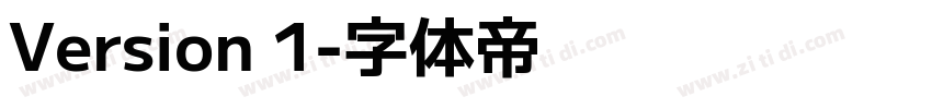 Version 1字体转换